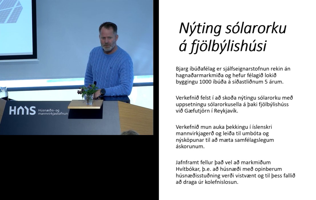 Fyrirlestu um uppsetninguna á nýsköpunarviku 2025